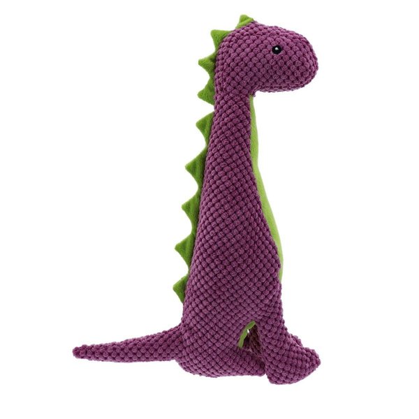 Bufffuerte Jurassic Cord Crew Massospondylus Dog Toy, Purple - Large BU1670512